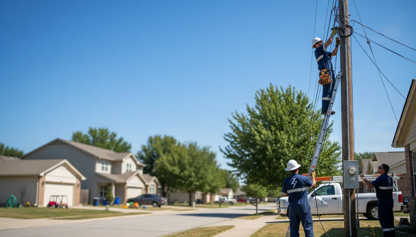 Residential electrician providing installation services in Cove, AR